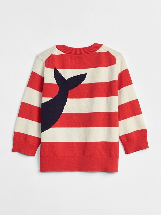 Image number 2 showing, Stripe Whale Pullover Sweater