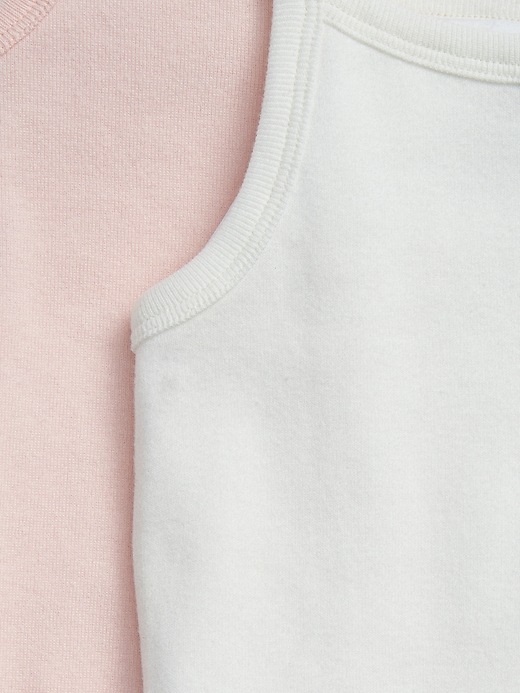 2 of 8 showing, with the color pink cameo of product babyGap Cami Tank Top (2-Pack)