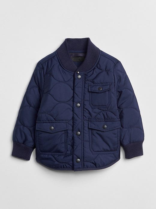 Image number 1 showing, Quilted Flight Jacket
