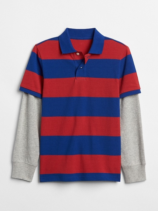 Image number 5 showing, Stripe 2-in-1 Polo Shirt