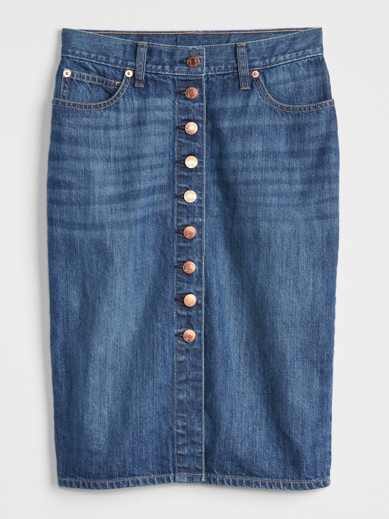 Shop Isabel Marant Étoile Vandy Denim Button-Front Skirt | Saks Fifth Avenue