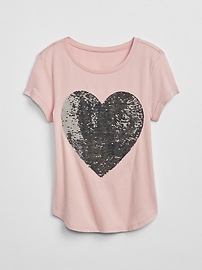 View large product image 3 of 5. Flippy Sequin Graphic T-Shirt