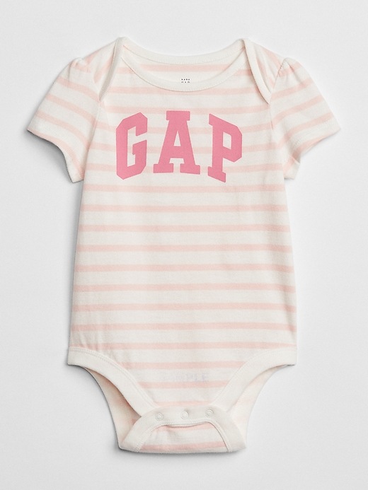 Image number 1 showing, Baby Gap Logo Stripe Bodysuit