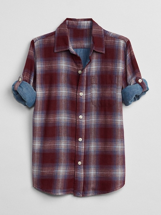 Image number 1 showing, Double-Weave Convertible Shirt