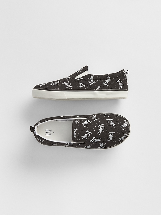 Image number 1 showing, Astronaut Slip-On Sneakers
