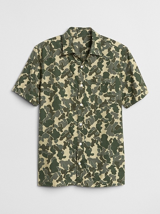 Image number 6 showing, Camo Print Short Sleeve Shirt in Standard Fit