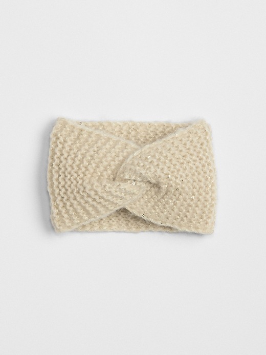 View large product image 1 of 1. Metallic Knit Head Wrap