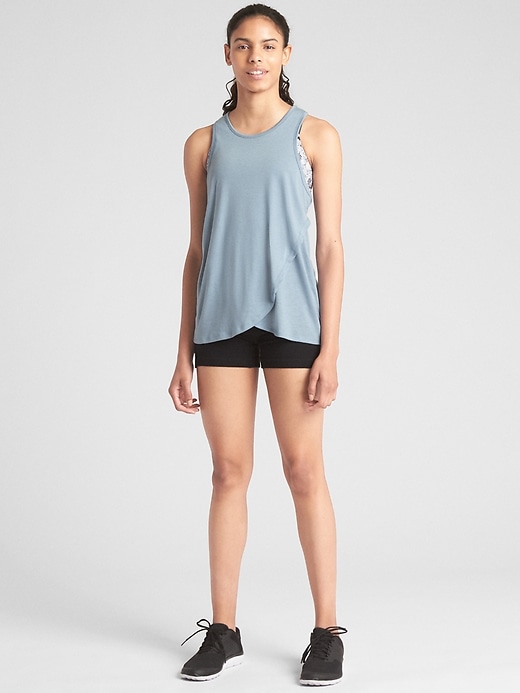 GapFit Tulip-Front Tank Top | Gap