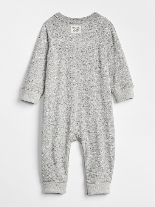 Image number 2 showing, Baby Marled Pocket One-Piece