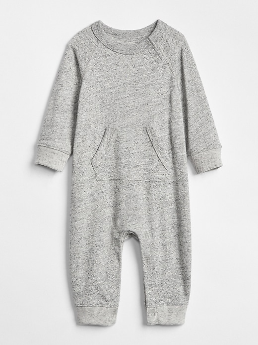 Image number 1 showing, Baby Marled Pocket One-Piece