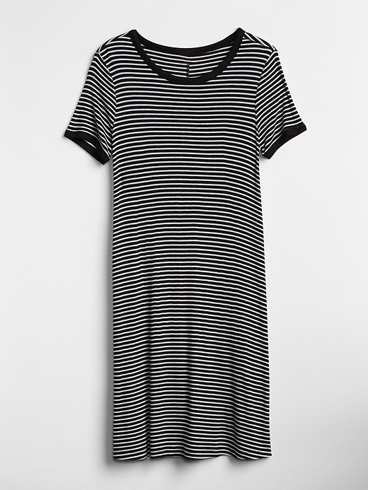 Image number 6 showing, Short Sleeve Ribbed T-Shirt Dress