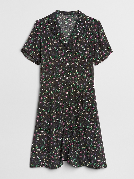 Image number 6 showing, Fit and Flare Button-Front Floral Print Dress