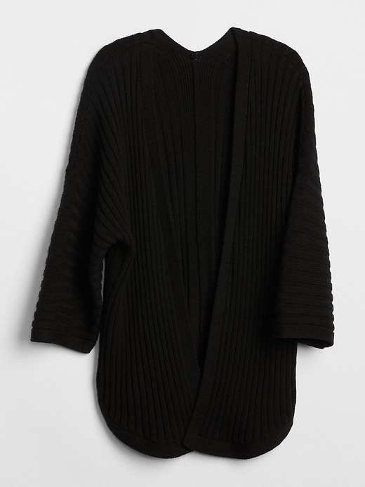 Image number 6 showing, Open-Front Plaited Rib Cardigan Sweater