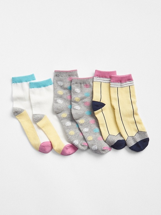 View large product image 1 of 1. Pencil Crew Socks (3-Pack)