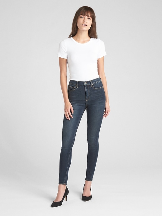 Image number 3 showing, Soft Wear High Rise True Skinny Jeans with Secret Smoothing Pockets
