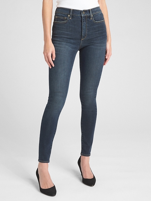 Image number 1 showing, Soft Wear High Rise True Skinny Jeans with Secret Smoothing Pockets
