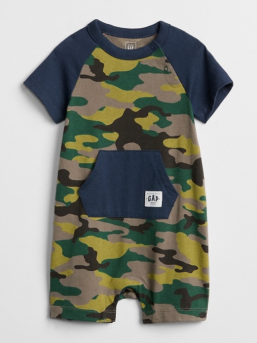 Image number 1 showing, Camo Shorty One-Piece