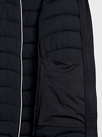 View large product image 8 of 8. GapFit Lightweight Hooded Puffer Vest