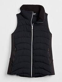 View large product image 7 of 8. GapFit Lightweight Hooded Puffer Vest