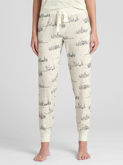 View large product image 1 of 1. Print Joggers in Modal