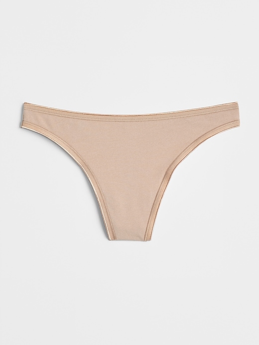 Image number 1 showing, Stretch Cotton Thong