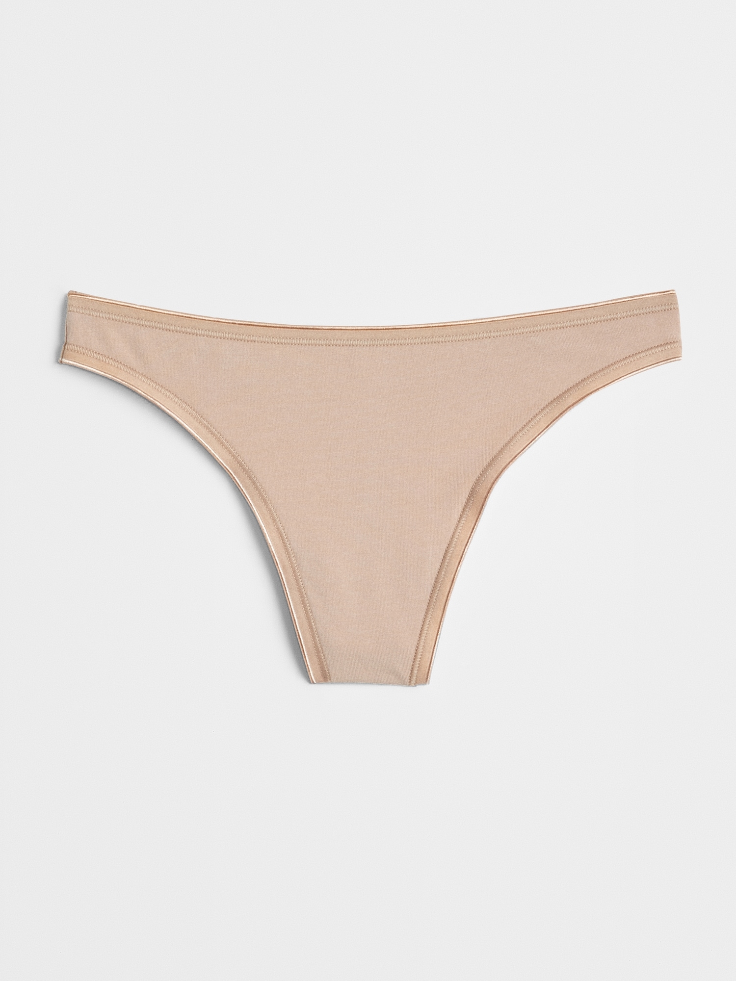 Stretch Cotton Thong Gap