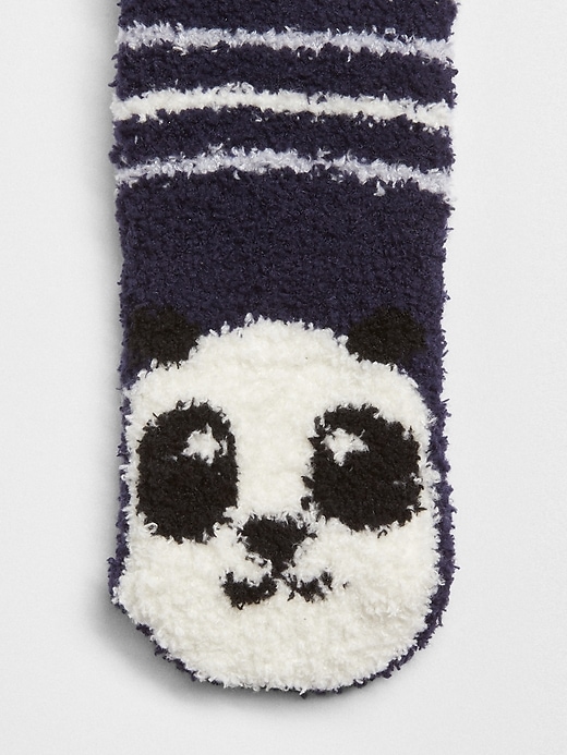 View large product image 2 of 2. Graphic Cozy Crew Socks