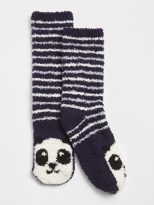 View large product image 1 of 2. Graphic Cozy Crew Socks