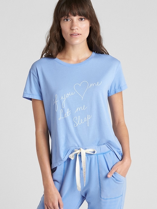 1 of 8 showing, with the color hanover blue of product Forever Favorite T-Shirt