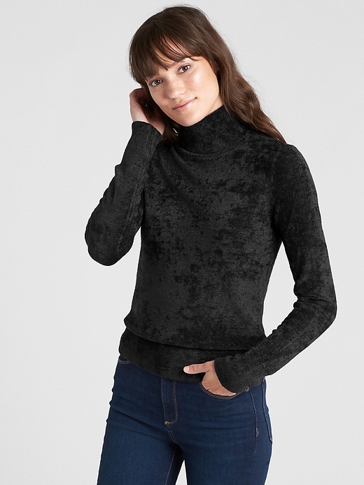 Image number 8 showing, Velour Turtleneck Sweater