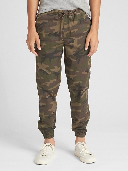 View large product image 1 of 1. Twill Jogger Pants with GapFlex