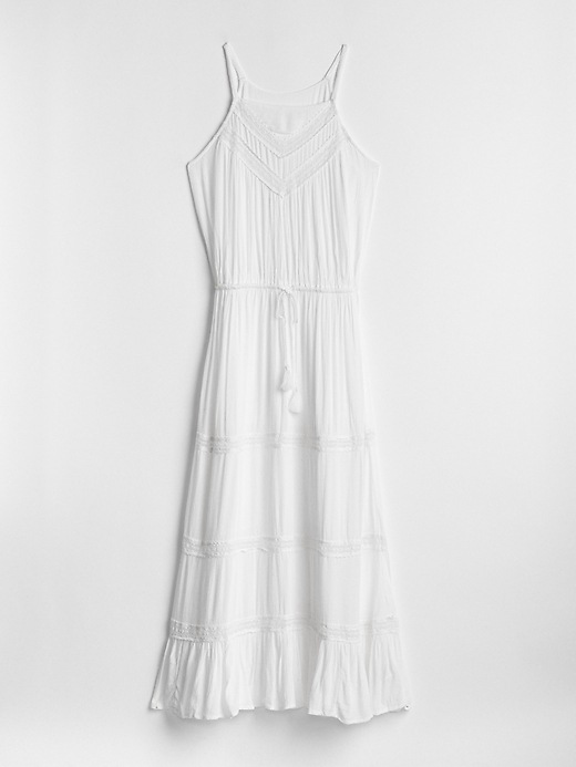 Image number 6 showing, Tiered Lace-Trim Maxi Dress Cover-Up