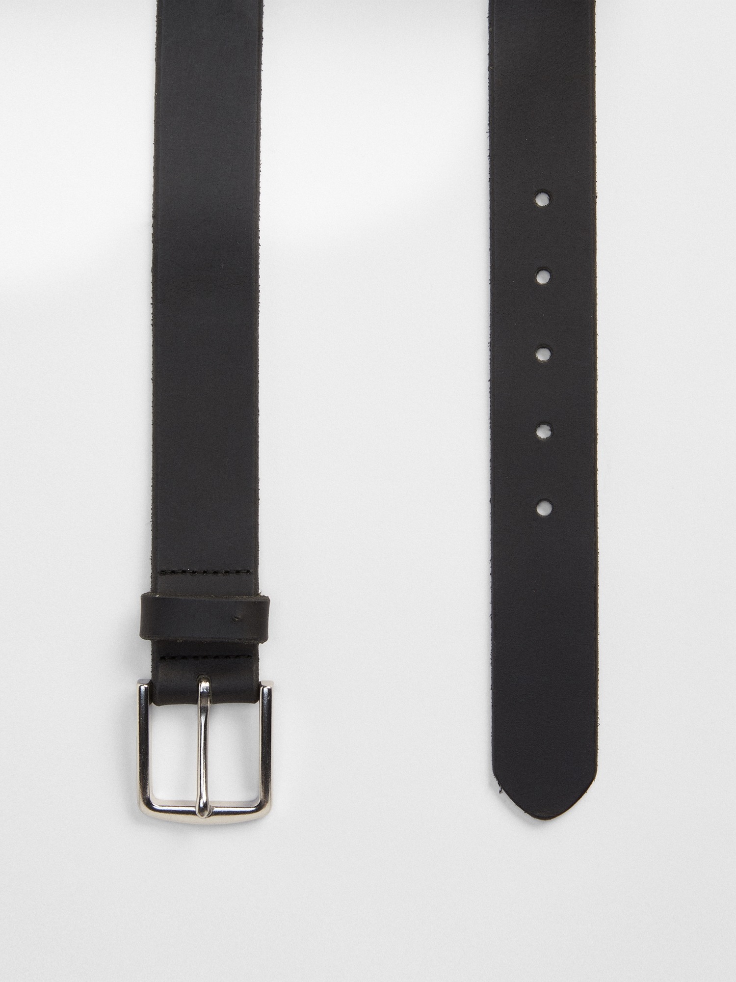 gap black leather belt