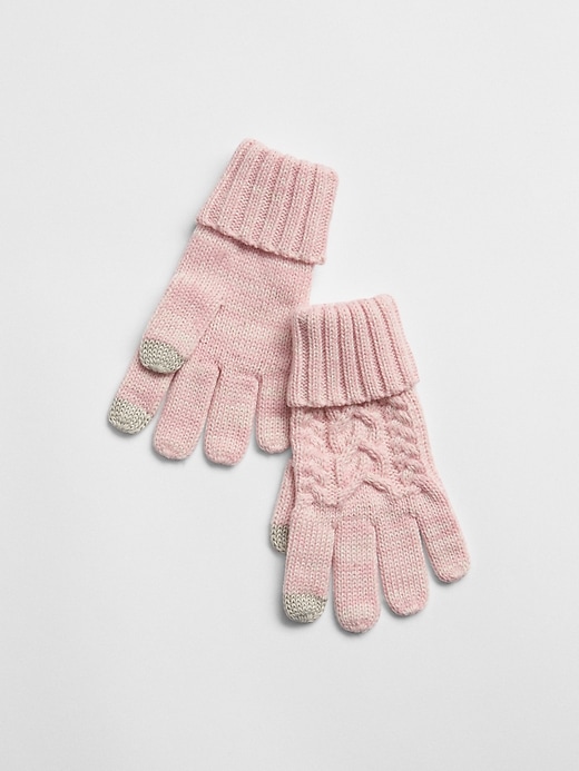 View large product image 1 of 1. Cable-Knit Gloves