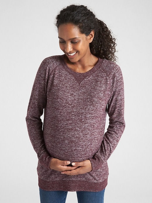 Maternity Softspun Pullover Sweatshirt Gap