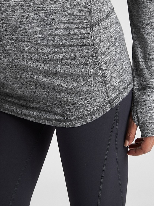 Image number 4 showing, Maternity GapFit Half-Zip Pullover Sweatshirt