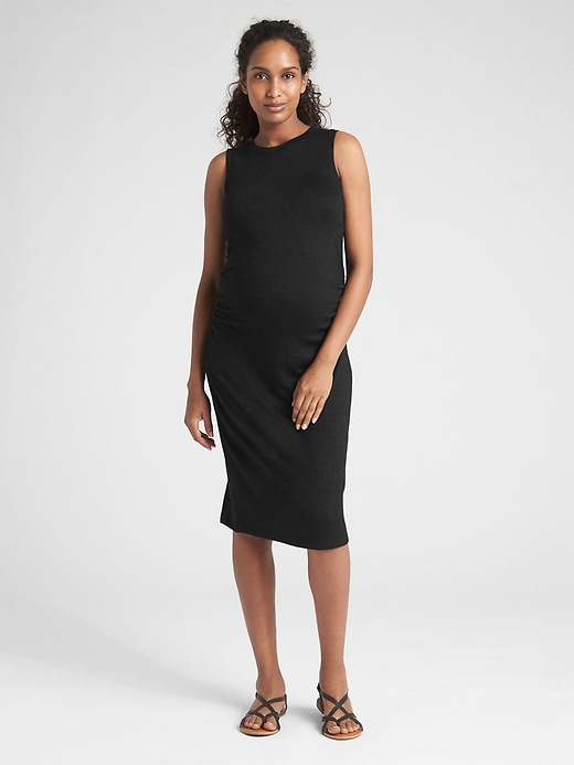 View large product image 1 of 1. Maternity Softspun Tank Dress