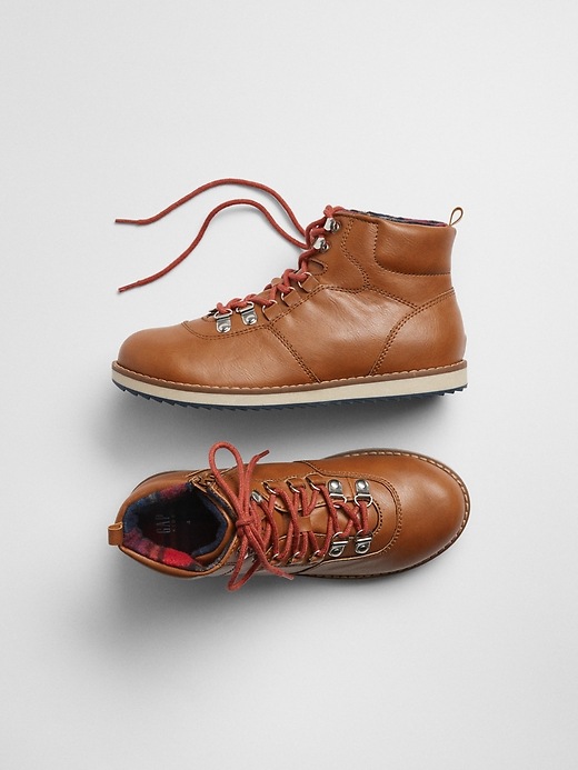 Image number 1 showing, Lace-Up Hiker Boots