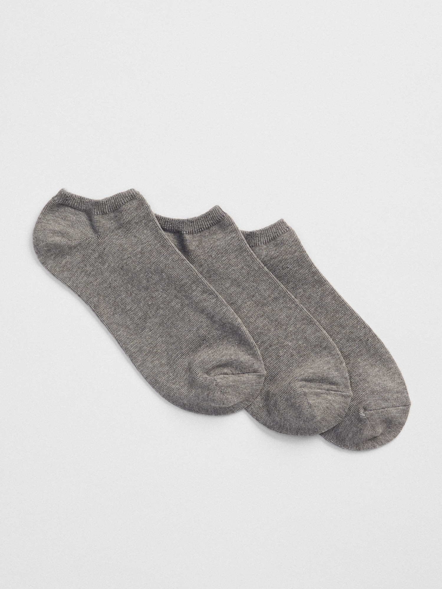 Gap Basic Ankle Socks (3-Pack) gray. 1