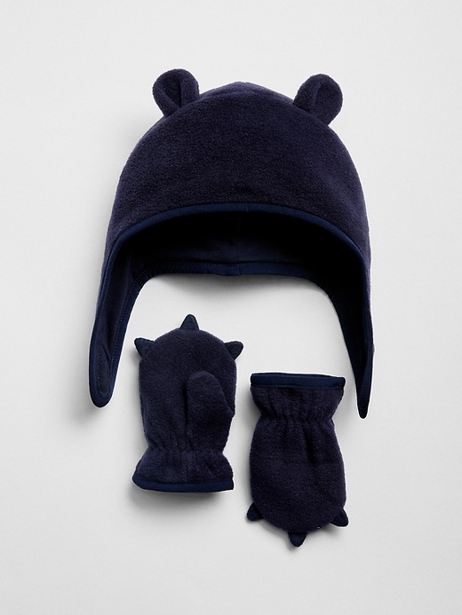 View large product image 1 of 1. Baby Fleece Trapper Hat Set
