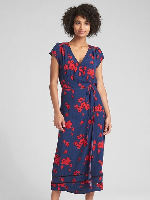 gap floral midi dress Mesh Midi Dress