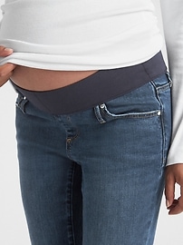 Maternity Soft Wear Demi Panel True Skinny Jeans