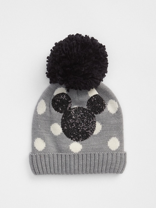 View large product image 1 of 1. GapKids &#124 Disney Mickey Mouse Pom Beanie