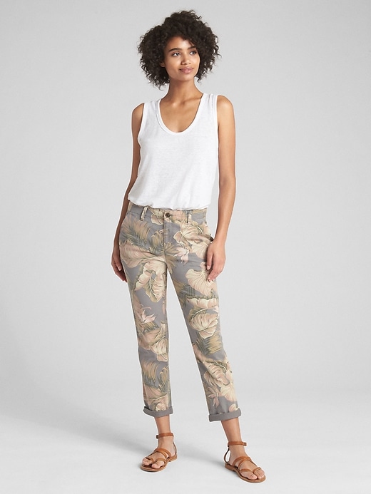 Image number 3 showing, Print Girlfriend Chinos