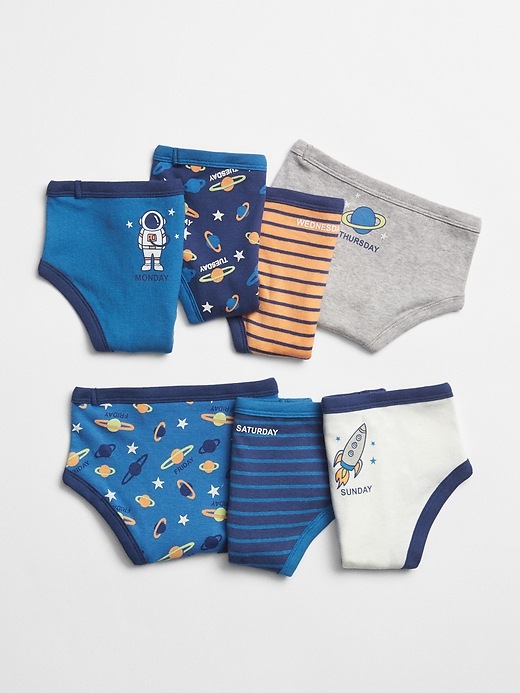 Image number 1 showing, Space Days-of-the-Week Briefs (7-Pack)