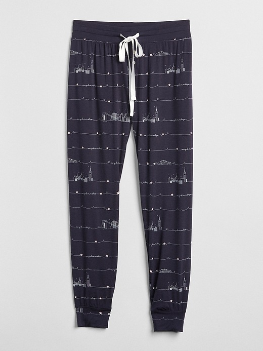 Image number 2 showing, Print Joggers in Modal