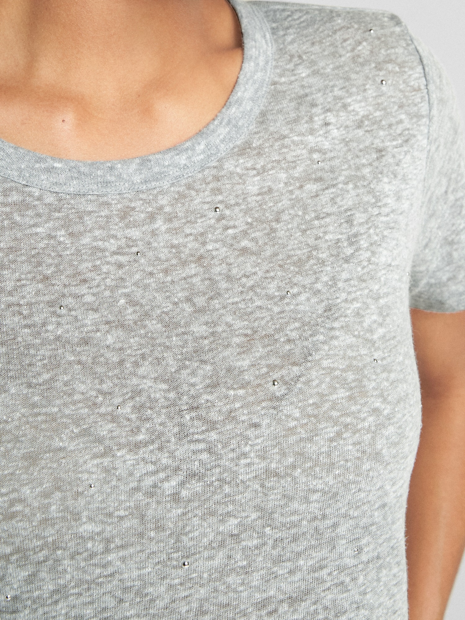 T-shirt tubolare a maniche corte in cotone biologico