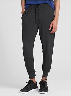 gap brushed tech jersey joggers