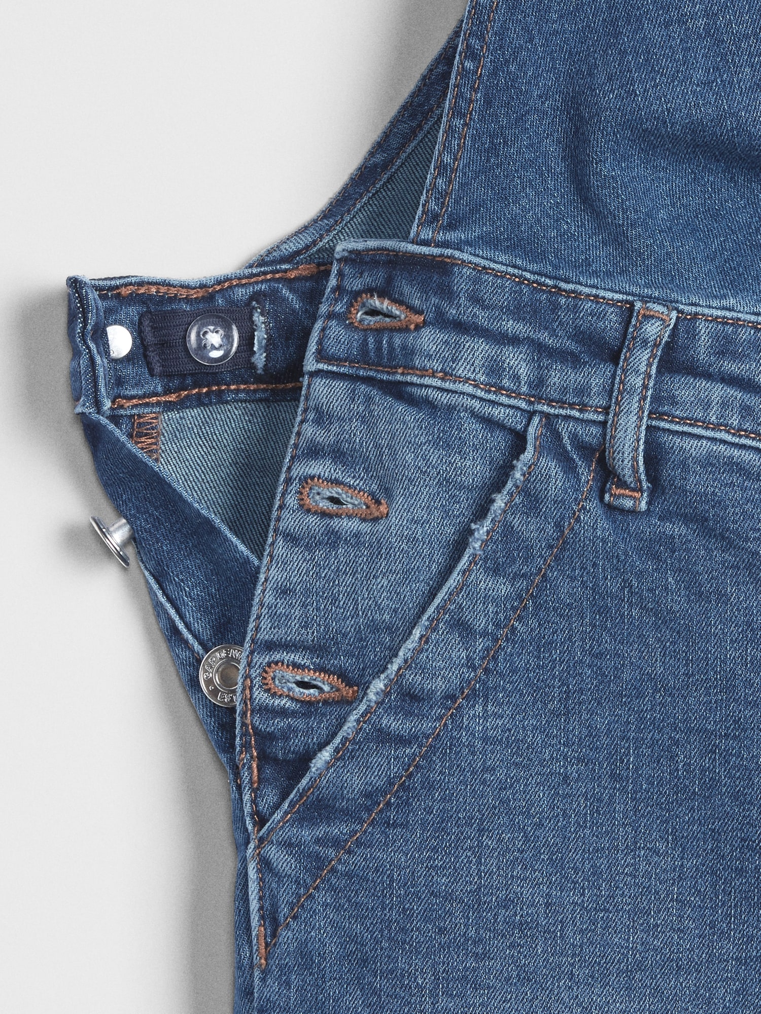 Maternity Denim Overalls Gap