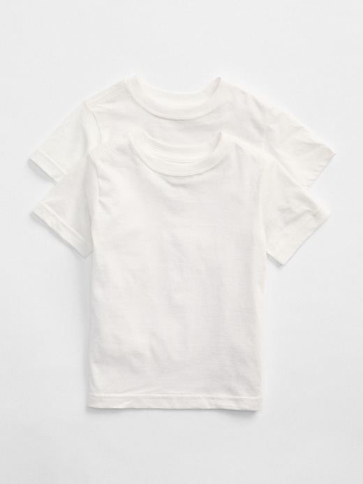 1 of 8 showing, with the color new off white of product babyGap Short Sleeve T-Shirt (2-Pack)
